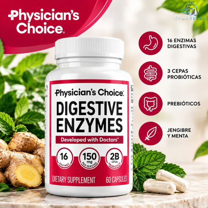 DIGESTIVE ENZYMES – PHYSICIAN'S CHOICE🌿
