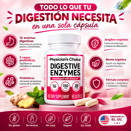 DIGESTIVE ENZYMES – PHYSICIAN'S CHOICE🌿