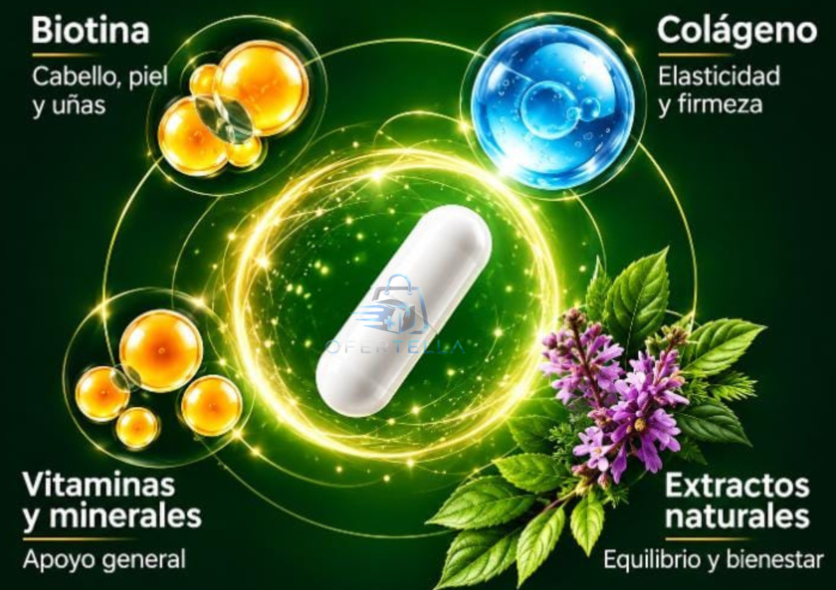 BIOTINA MAX + COLÁGENO WINDBOSS